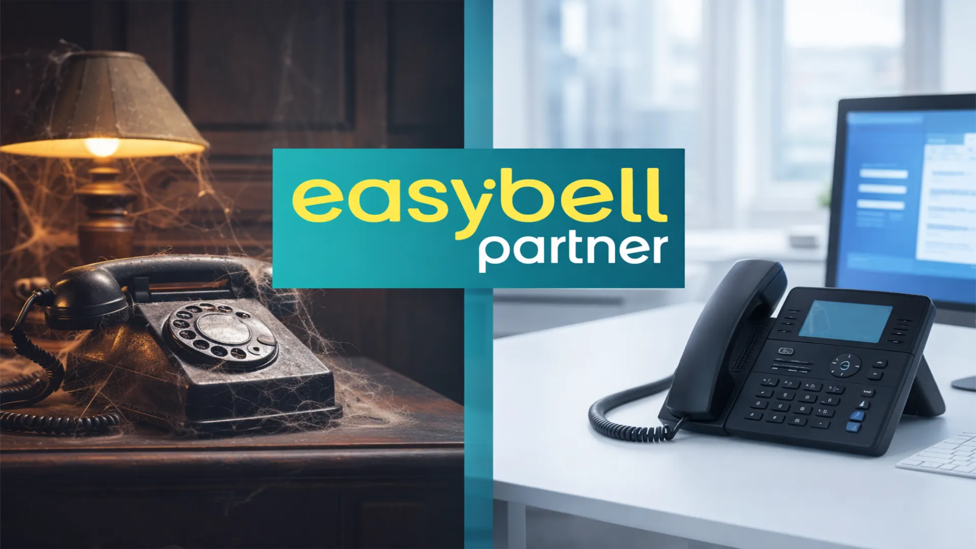 easybell Partner – moderne VoIP-Telefonanlage statt altem Wählscheibentelefon